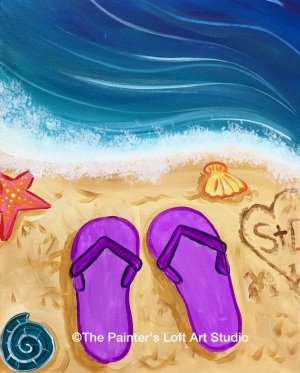 Purple Flip flops