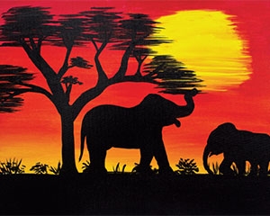 african sunset i (2)
