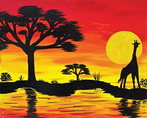 african sunset ii